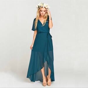 Show Me Your Mumu Sophia Hi Lo Wrap Dress Chiffon